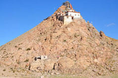 Chiu Gompa from Lake Manasarovar